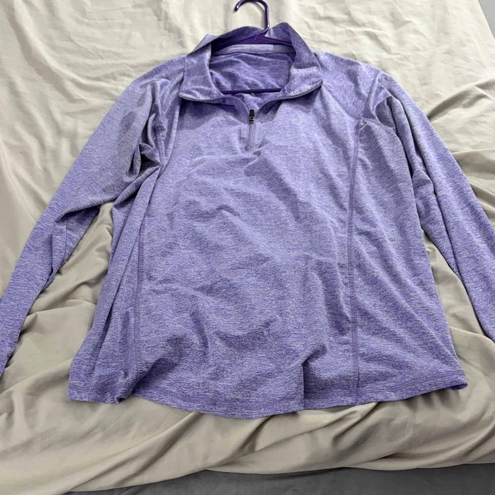 Purple Quarter-Zip Pullover